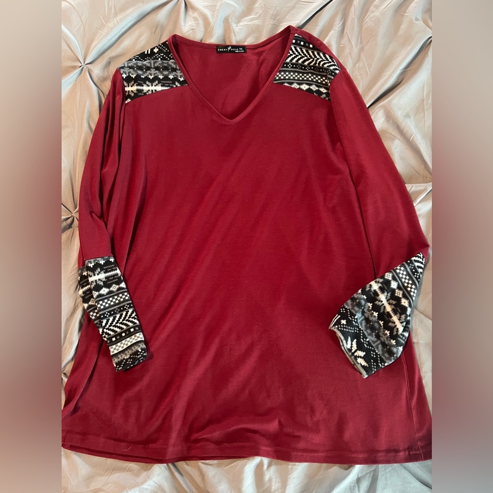 Long sleeve vneck